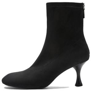 Ботильоны на каблуке 8,5 см женские NINE WEST, черный[7.5cm slim heel]