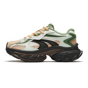 Кроссовки ANTA Star Moon Lifestyle Shoes Women's Low-top Green/Brown/Beige/Dark Gum, зеленый/коричневый/бежевый