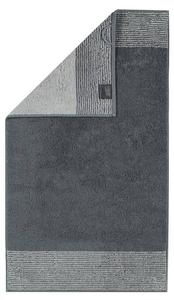 Гостевое полотенце Cawö Luxury Home Two-Tone, антрацит - черный