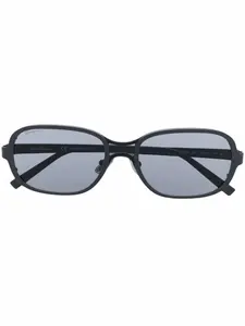 Солнцезащитные очки в овальной оправе Ferragamo, серый