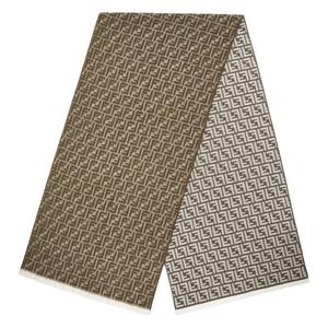 FENDI Шерстяной вязаный шарф мужской зеленый, Green