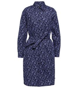 Платье-рубашка из хлопка с цветочным принтом пикси A.P.C., Dark Navy