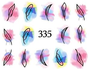 Водные наклейки для ногтей - №335, inna