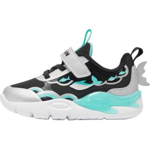 QIAODAN Антискользящие износостойкие лоу-топы для малышей Black/Silver