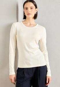 Топ Marc O'Polo LONG SLEEVE BOAT NECK, Chalky Sand/Sand