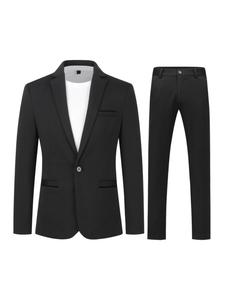 Youthup Костюм Slim fit в черном цвете