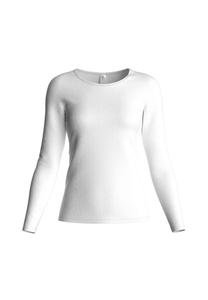 Рубашка женская с длинными рукавами, круглым вырезом Natural Comfort CALIDA, цвет Weiss Xxs