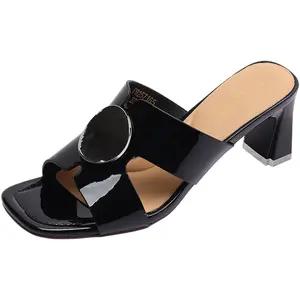 Женские тапочки-слайды с износостойкой строчкой Mulinsen, Beige