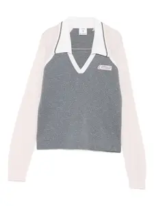 Топ Tennis с длинными рукавами Casablanca, серебристый