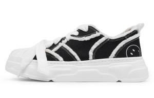 Холщовые кеды мужские низкие Smiley, черный