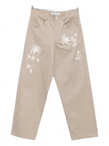 Брюки, вышитые бисером BLUEMARBLE, нейтральный