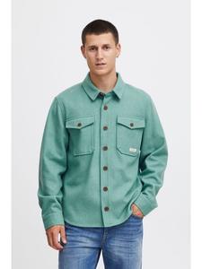 Переходная куртка BLEND Kurzjacke BHJacket Otw 20715898 Lässige Hemdjacke aus Wolloptik, синий