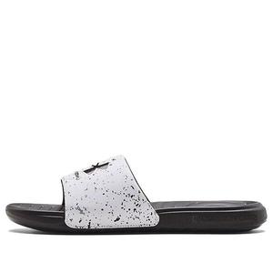 Тапочки ansa graphic slide 'white jet grey speckled' Under Armour, белый