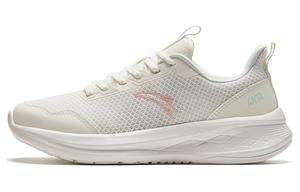 Anta Running Collection Амортизирующие Противоскользящие Низкие Беговые Кроссовки Женские Белый Розовый, Бежево-Белый/Нежно-Розовый
