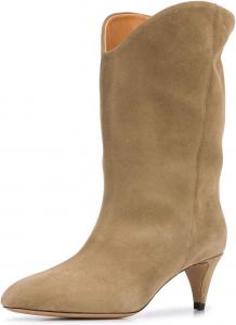 Женские ботильоны FOWT с мягким голенищем, зауженным закрытым носком, эластичные, с низким каблуком-киссетом, короткие ботиночки из искусственной замши, для осени и зимы, удобная обувь для женщин и девушек, полный размер 4-15 US, Khaki