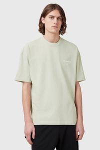 Хлопковая футболка UNDERGROUND Allsaints, зеленый