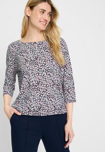 Блуза Olsen LANGARM CLARA, Marine Altrosa/Dark Blue