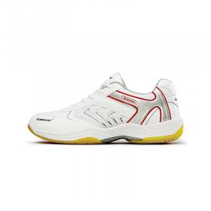 Ветрогонная серия Износостойкие, дышащие, легкие низкие кроссовки для бадминтона Unisex Белый Желтый Kawasaki