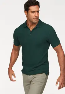 Рубашка-поло Fruit of the Loom, пике, зеленый