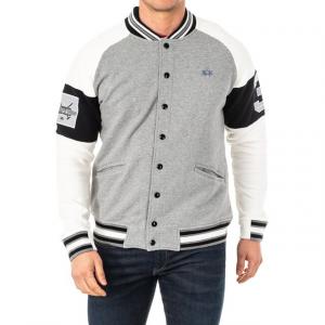 Кардиган классического кроя с длинными рукавами и застежкой на пуговицы 2mo056 мужской La Martina, серый