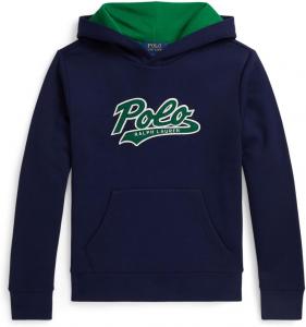 Худи Polo Ralph Lauren Kids Logo Fleece Hoodie, цвет Refined Navy