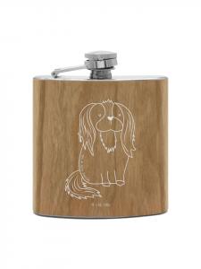 Mr. & Mrs. Panda Фляжка с изображением собаки породы кавалер-кинг-чарльз-спаниель... коричневого цвета