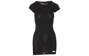 Короткое платье с коротким рукавом Alexander Wang, черный