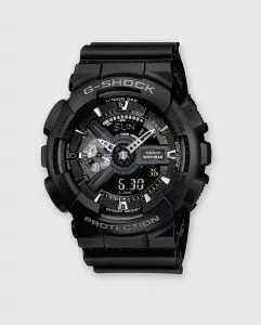 Casio G-SHOCK GA-110-1BER Мужские часы Автоматический антимагнитный секундомер со светодиодной подсветкой, черный