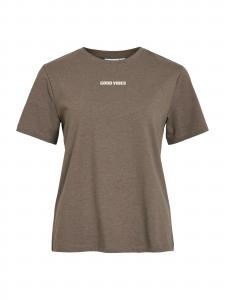 VILA Футболка 'VINora' в цвете Chocolate