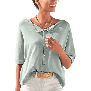 Женский оверсайз свитер реверсивный Lascana, Mint