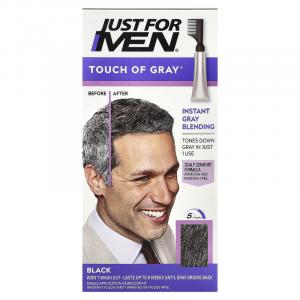 Just for Men, Touch of Grey, T-55 Black, набор для одноразовой краски для волос