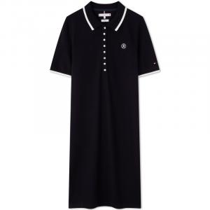 Женское платье с коротким рукавом Tommy Hilfiger, темно-синий