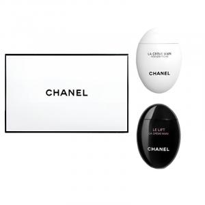 CHANEL Черно-белое яйцо набор кремов для рук уход растительный аромат ароматический 50мл+50мл