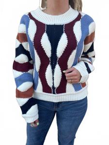 Свитер Pieris из акриловой смеси в цвете экрю DELUC, Ecru