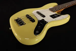 Бас-гитара Fender Player II Jazz с грифом из розового дерева, цвет Hialeah Yellow 248