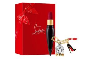 Christian Louboutin Помада CL Custom Box Queen's Baton Soft Matte, легко растушевывается, 318M+, короткая цепочка, красные губы