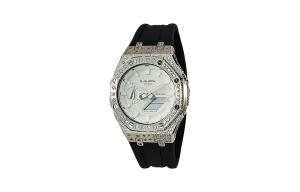 Часы Casio G-Shock Analog-Digital 2100 Series, ремешок фторэластомер, арт. GA-2100-7A7, черный