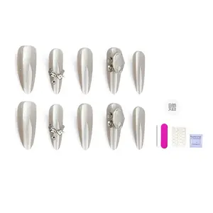 Искусственные ногти для женщин ORANOT, Long M, Suitable For Chubby Hand 16-12-13-12-9