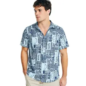 Рубашка с коротким рукавом Nautica WR3539, синий