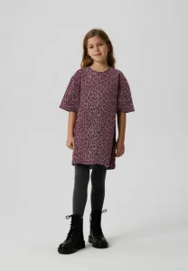 Джинсовое платье с леопринтом Name It, Burgundy