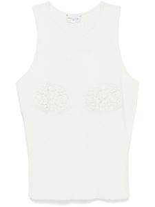 Топ с деталями, связанными крючком от Magda Butrym, серый