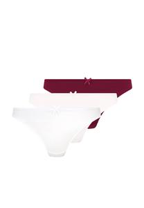 Стринги PETITE FLEUR, цвет weiß+rosé+brombeer