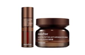 Innisfree Yueshifengyin черный чай пептидный эссенция крем для глаз 2 шт набор подтягивающий и восстанавливающий 33мл+ 30мл