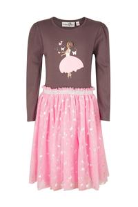Платье happy girls, коричневый/розовый