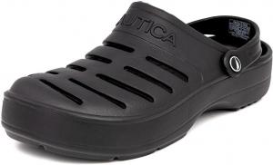 Мужские сабо Nautica - спортивные сандалии - без застежки с регулируемым задним ремешком - (водные обувь/мягкие тапочки) River Edge, черный