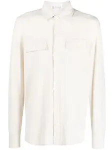 Рубашка с длинными рукавами Brunello Cucinelli, нейтральный