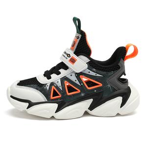 Низкие детские кроссовки для бега ASIAN MICKEY, черный/оранжевый