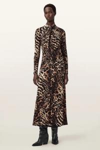 Платье Allsaints, коричневый