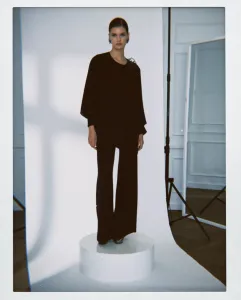 Женский длинный гладкий комплект из двух предметов Woman Fiesta El Corte Inglés, бордовый