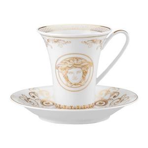 Кофейная чашка Rosenthal Versace Medusa Gala, 2 предмета 0,18 л Rosenthal meets Versace, белое золото